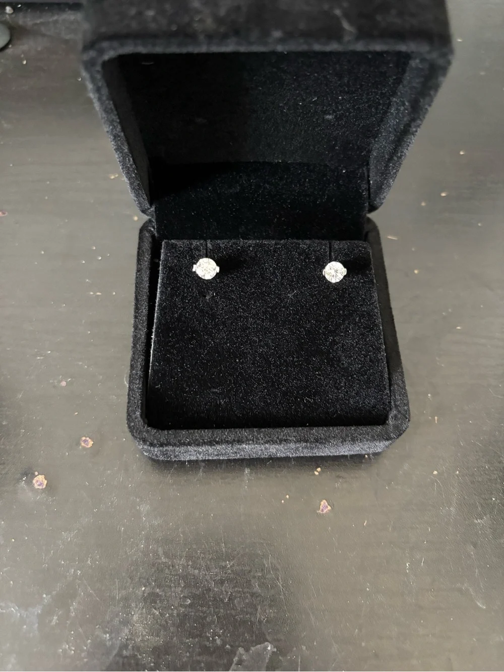 Classic White Diamond-Style Stud Earrings - Women Jewelry